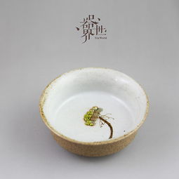 精品茶具 原创手绘粗陶茶盏系列 小茶器,大世界