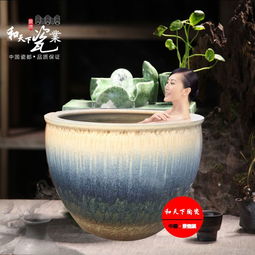 瓷器工艺品价格 日本极乐汤泡温泉缸 洗浴中心陶瓷大缸批发价格 景德镇市
